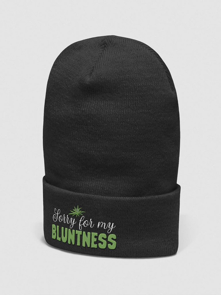 Sorry For my Bluntness Cuffed Beanie product image (2)
