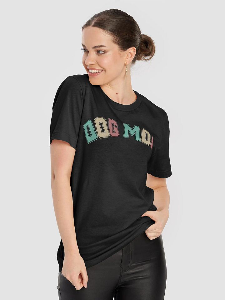 Dog Mom Colorful College Letterblock T-Shirt product image (1)