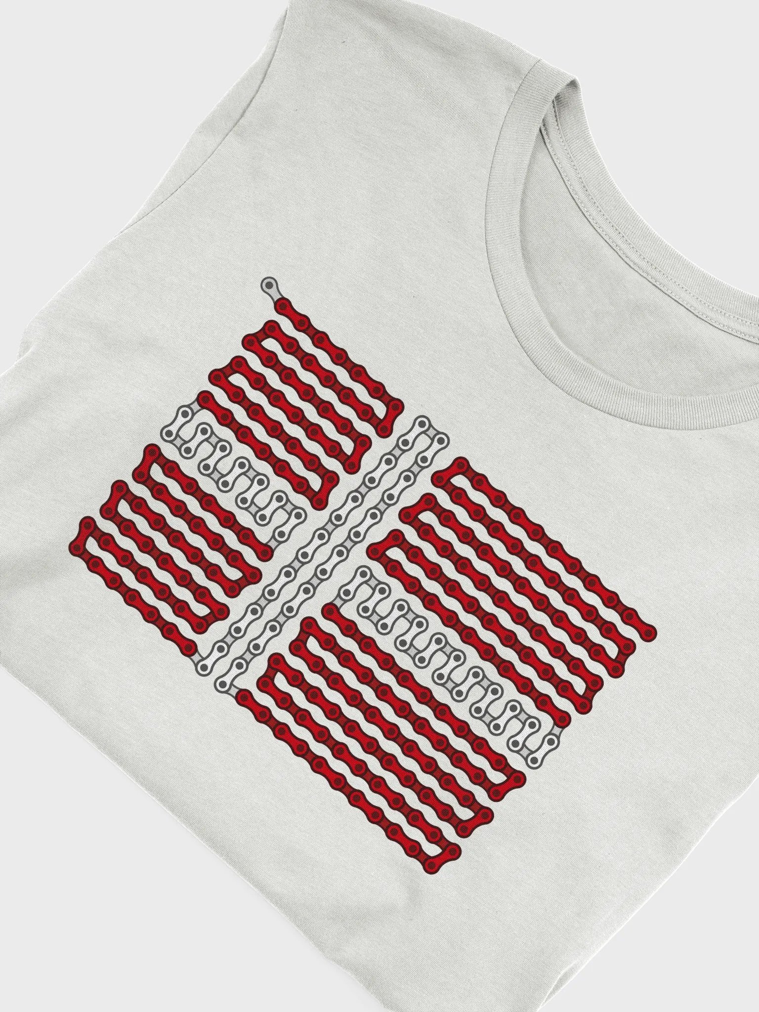 Denmark Bike Chain Flag on Light Color Supersoft Tee product image (3)