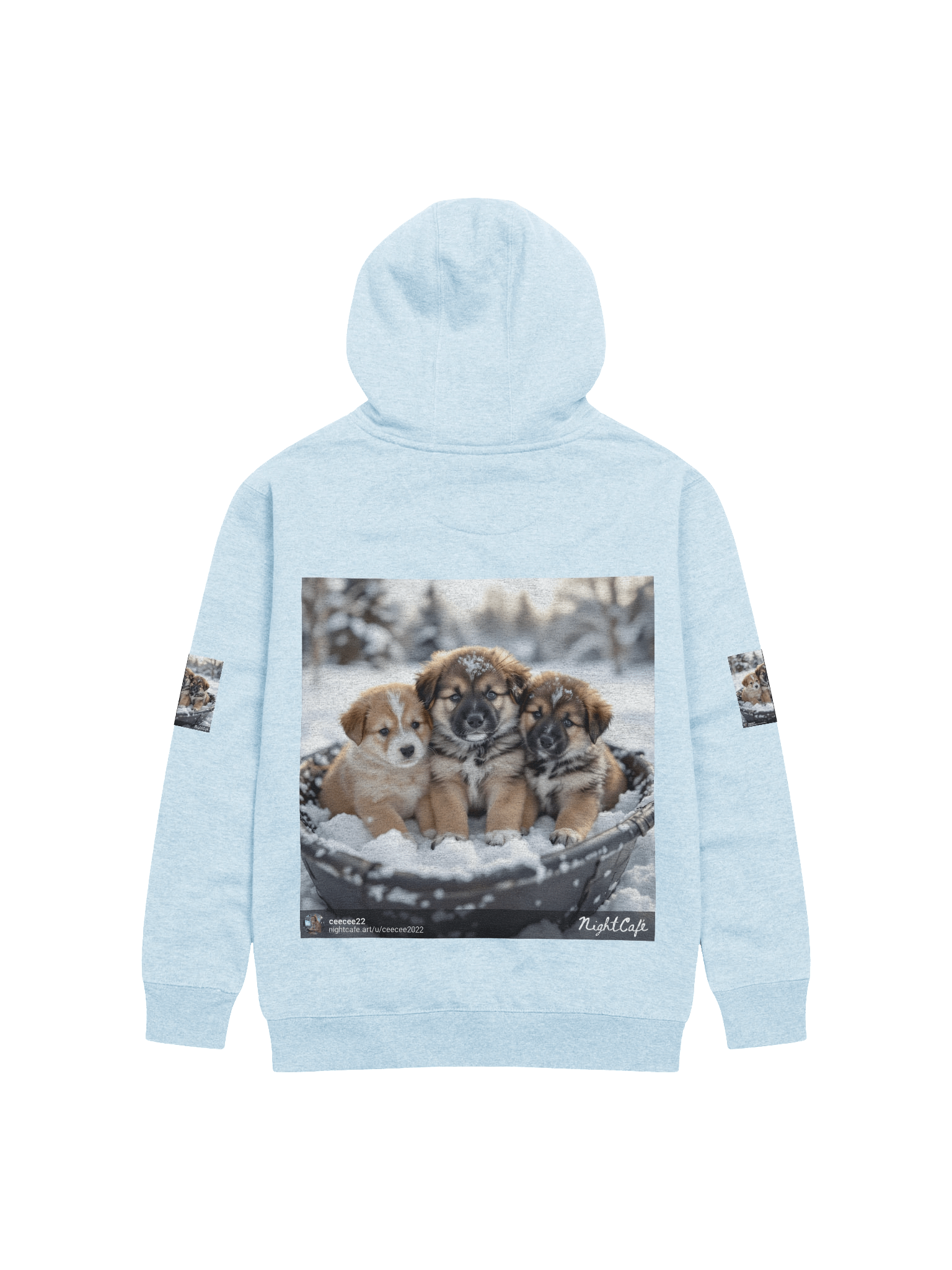 Snowy Paws Unisex Hoodie product image (2)