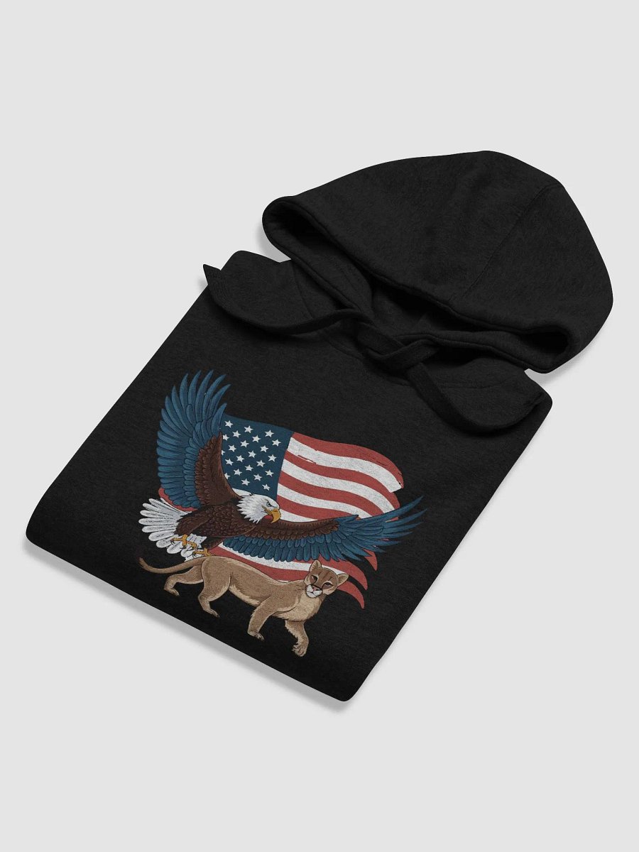 Bald Eagle with Cougar and USA-Flag product image (6)