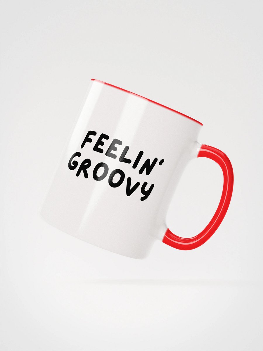 “Feelin’ Groovy” My Vibe Ceramic Mug with Color product image (3)