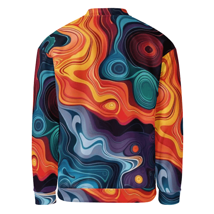Fluid Spectrum All-Over Print Bomber Jacket product image (2)
