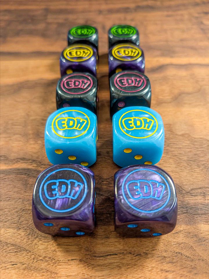 Full Mixed Set of 10 Oversized Dice - 30mm product image (1)