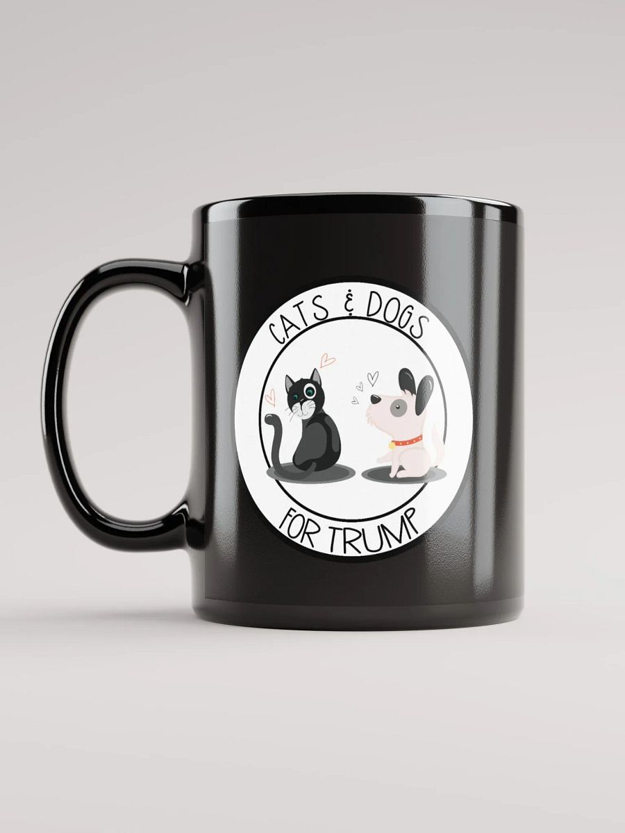 Cats & Dogs For Trump Black Mug product image (11)