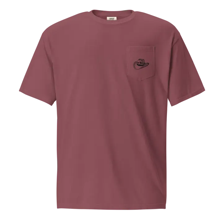 Crag Cowboy (front and back) - Pocket Tee [Unisex Sizing] product image (6)