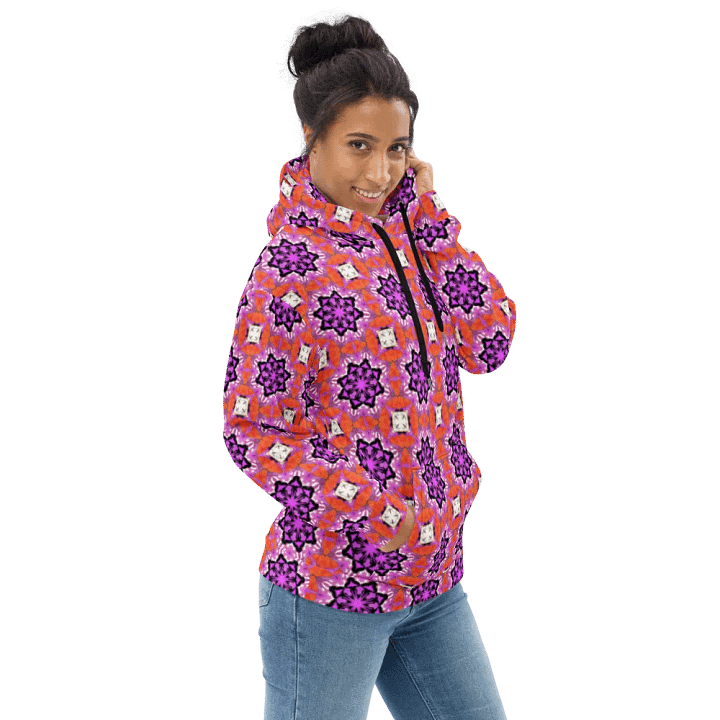 Abstract Foxy Repeating Pattern Unisex All Over Print Hoodie product image (2)