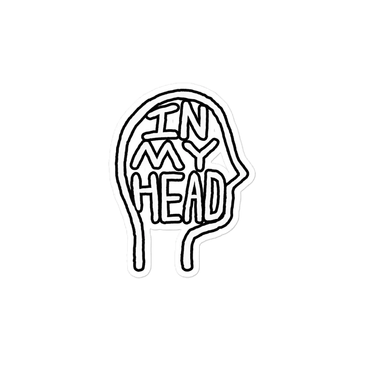 In My Head (lined design) magnet product image (2)