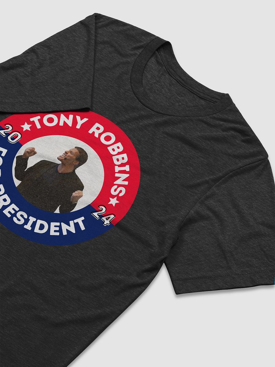 Tony Robbins for President 2024 Campaign Button UltraSoft Tri-Blend Tee product image (3)
