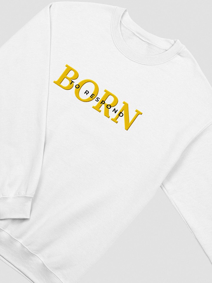 Born to Respond Generator Embroidered Sweatshirt (Yellow) product image (4)