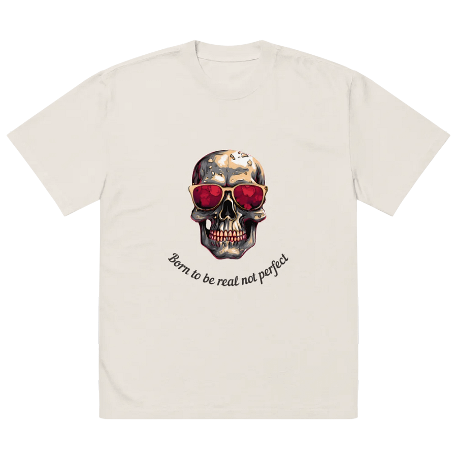 Reflective Skull Oversized Tee product image (2)