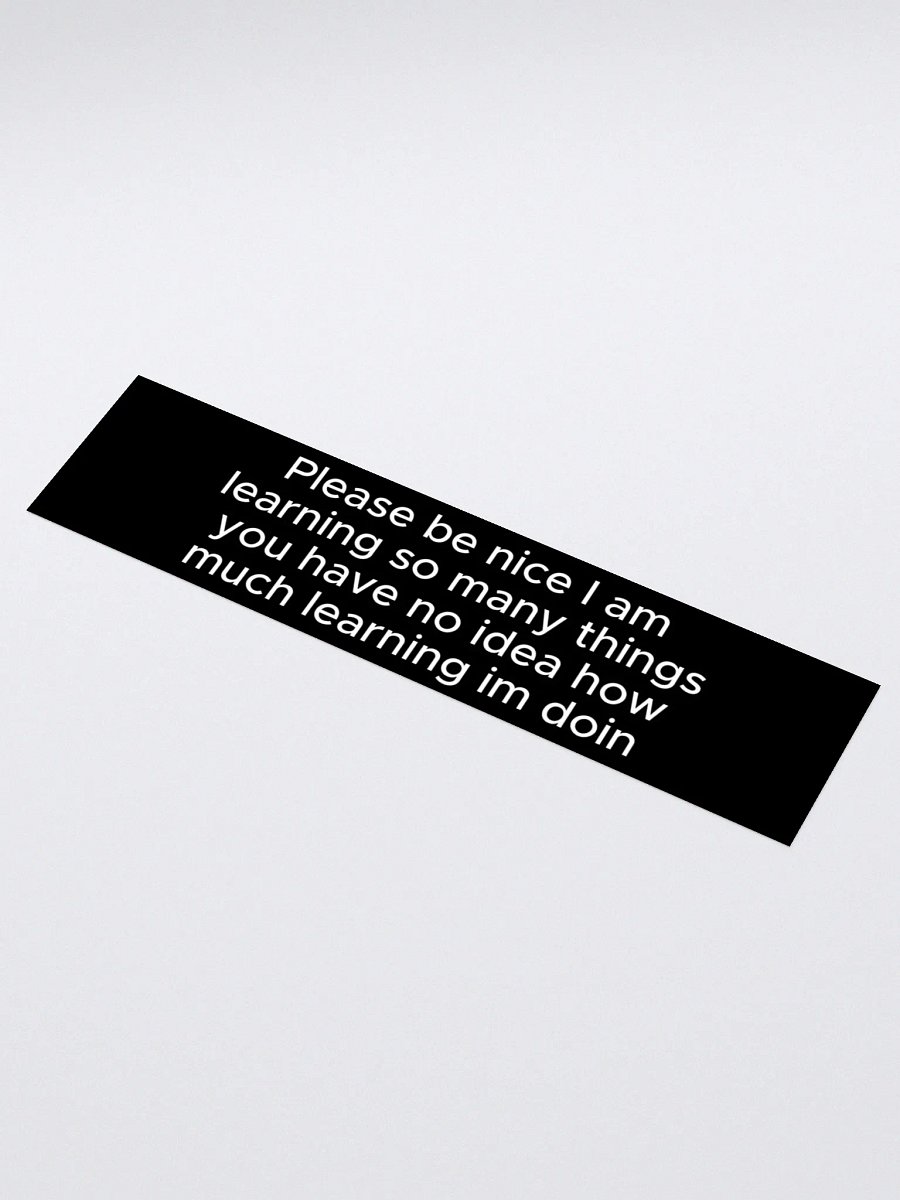 learning bumper sticker product image (1)