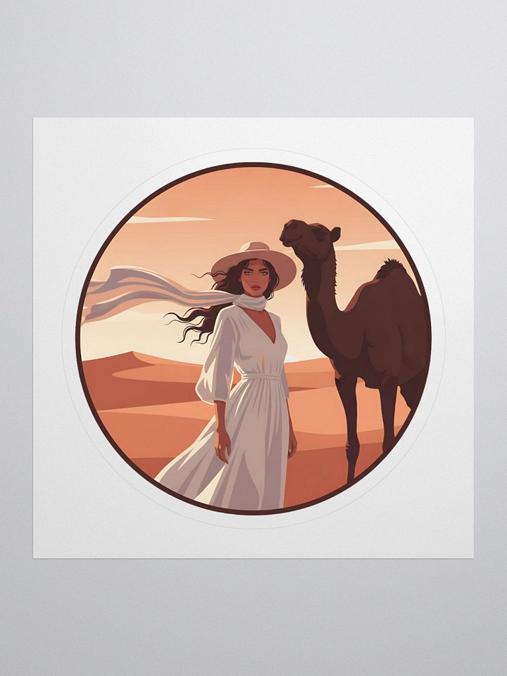 Desert Wanderlust Sticker – Retro Adventure Style product image (1)