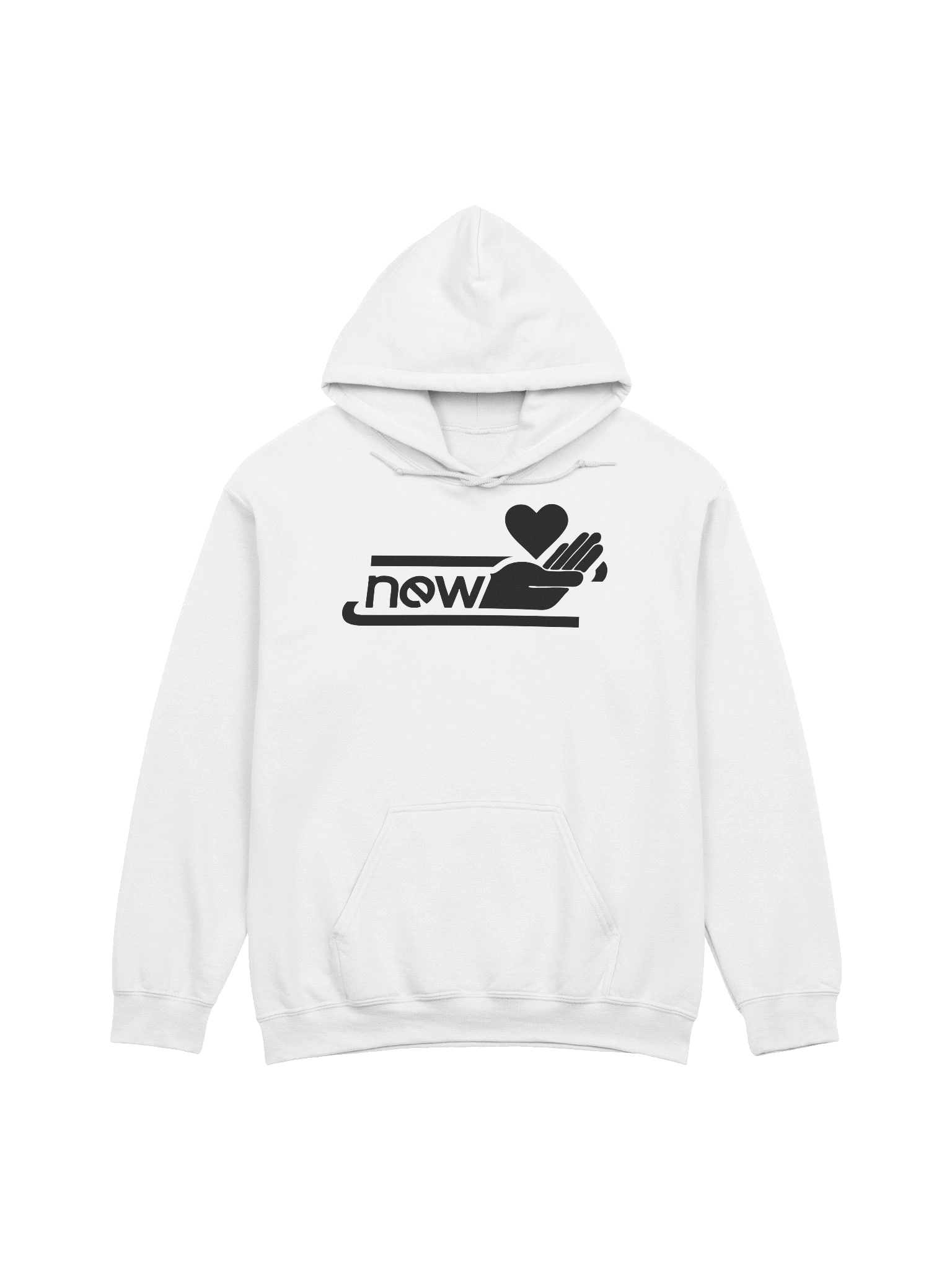 newLove white hoodie product image (1)