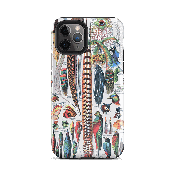 Feathers of Diversity iPhone® Tough Case - Plumes by Adolphe Millot product image (49)