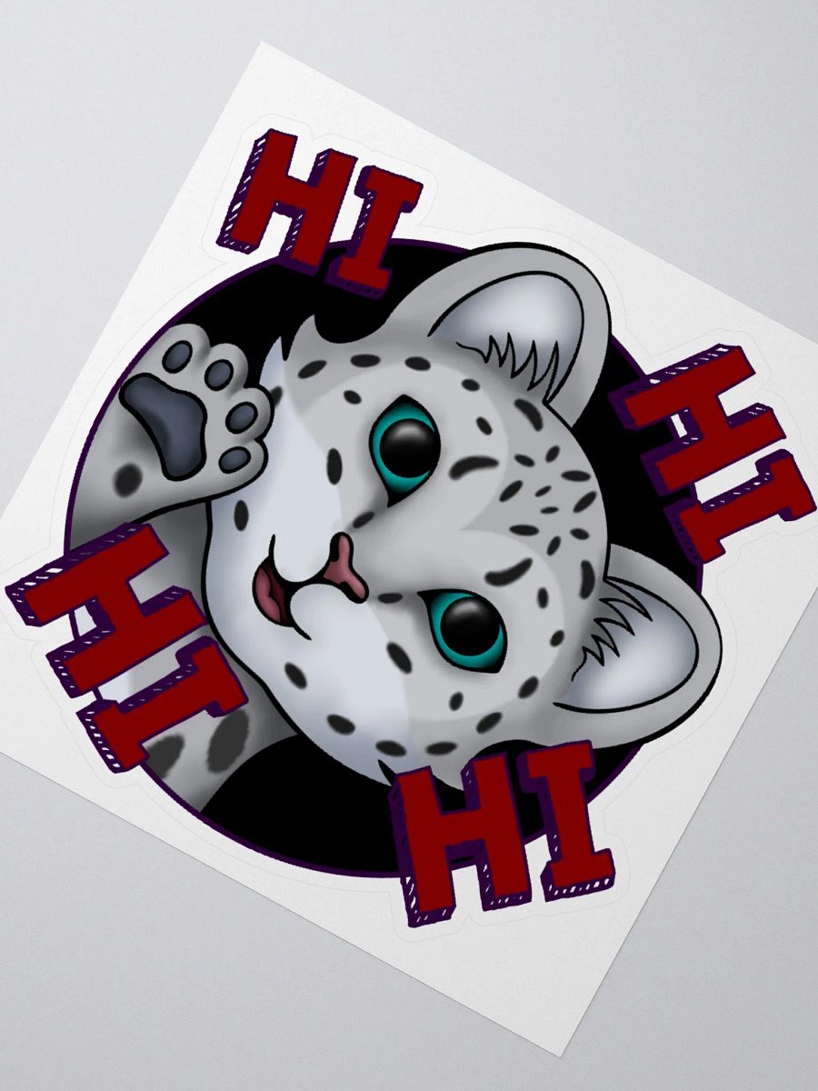 Snow Meow Hi Sticker product image (6)