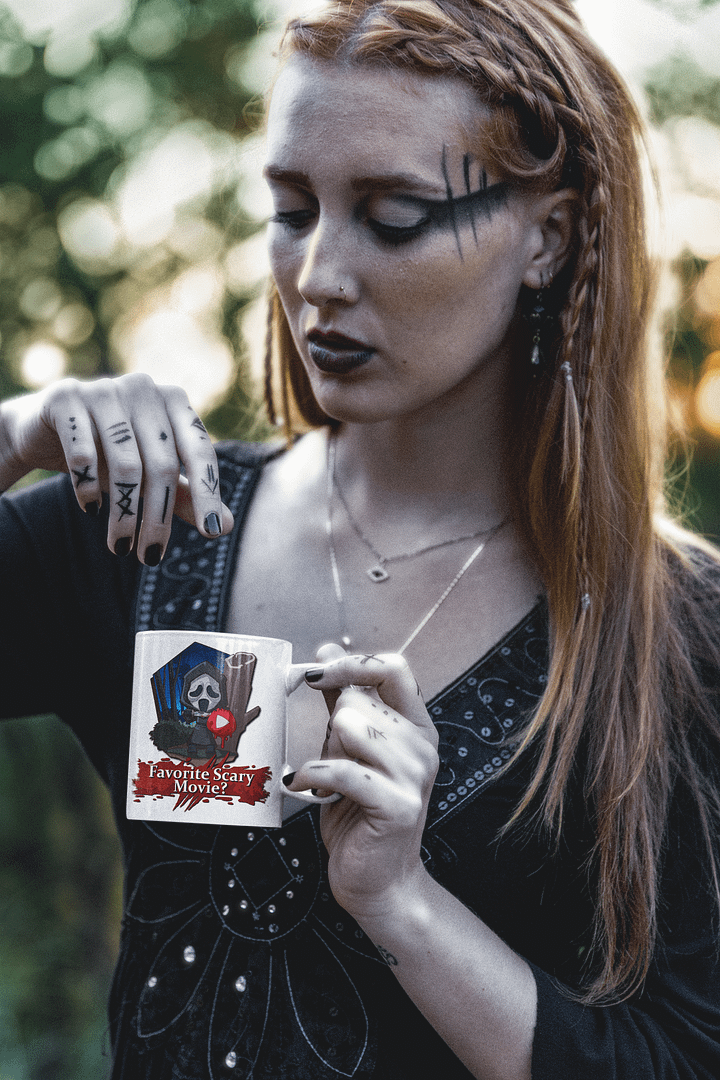 Irish's Chibi Horror Icons Mug - Favorite Scary Movie? product image (1)