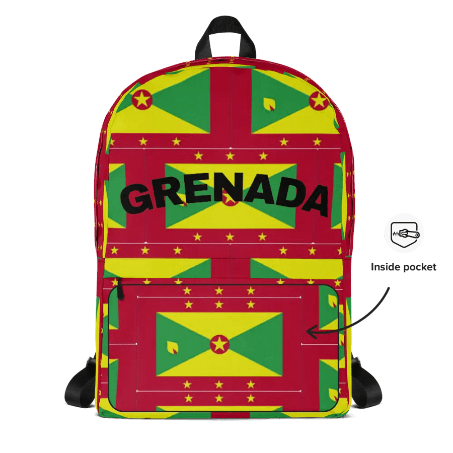 Grenada Flag All-Over Print Backpack product image (4)
