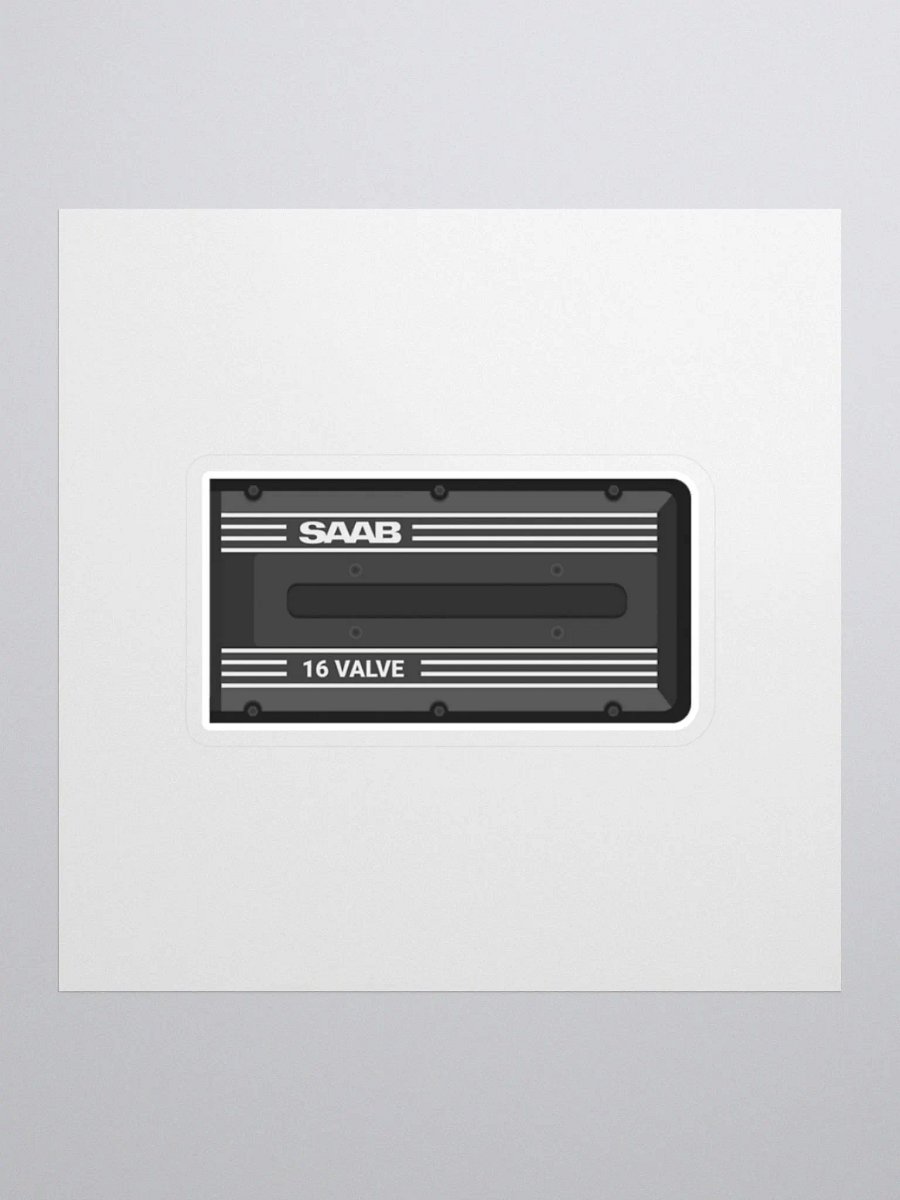 Retro Saab 16 Valve Sticker product image (1)