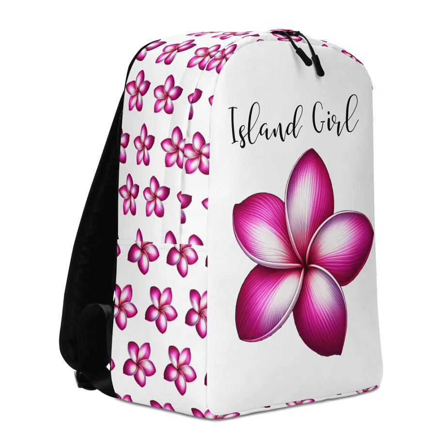 Island Girl Plumeria Backpack - Tropical Bliss for Your Adventures product image (3)