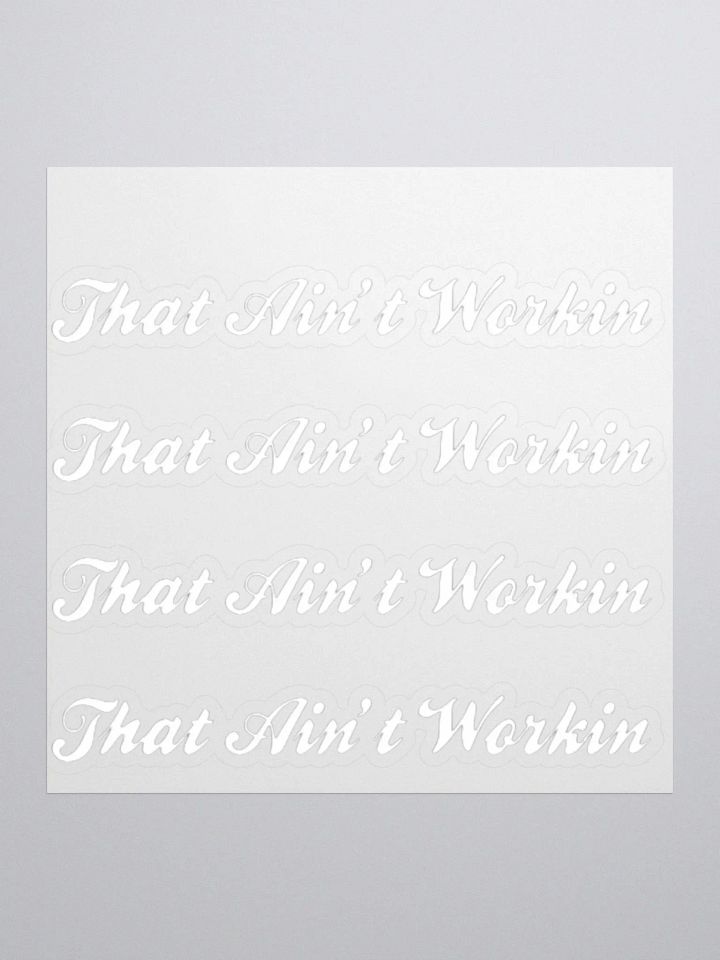 Rebellious Script Kiss Cut Stickers product image (1)
