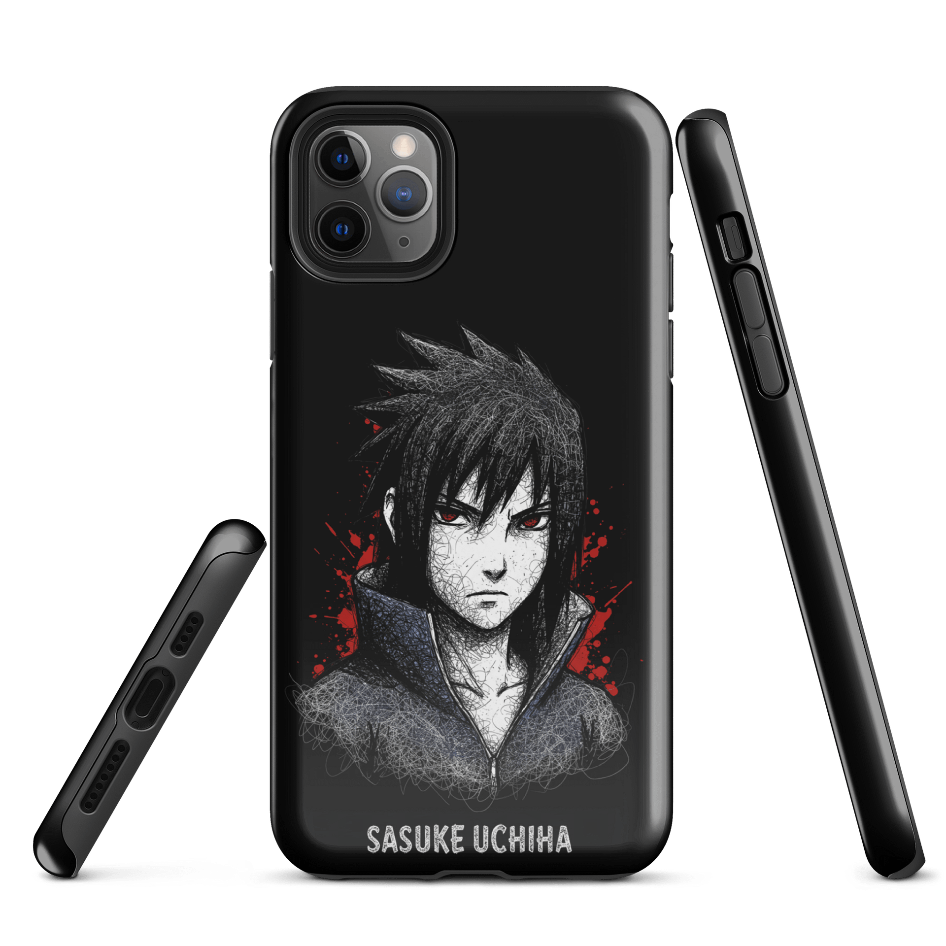 Sasuke Uchiha: Avenger's Gaze Phone Case product image (3)