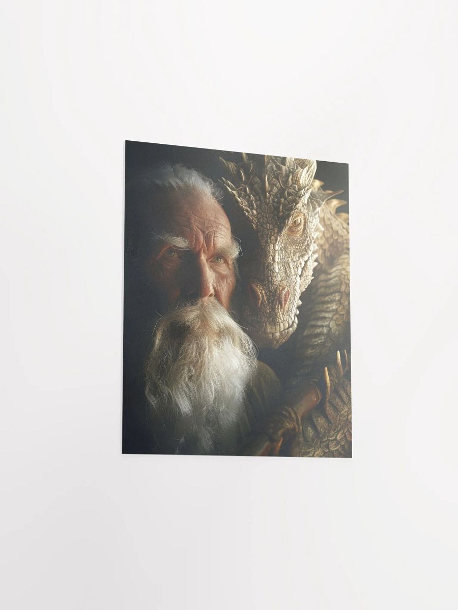 Elder man and his dragon 02 - Poster product image (17)