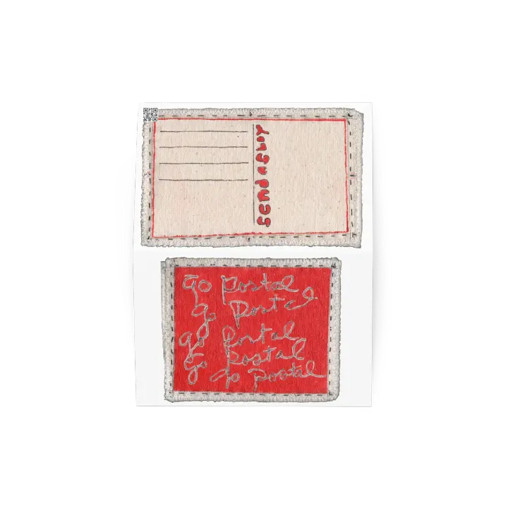 Go Postal Red 4 greeting card product image (2)