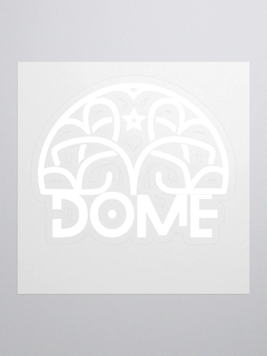 Dome White Logo Sticker product image (1)