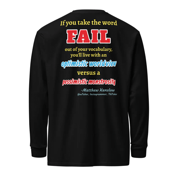 Heavyweight Long Sleeve Shirt [Quote 5] | Garment-Dyed, Unisex product image (1)