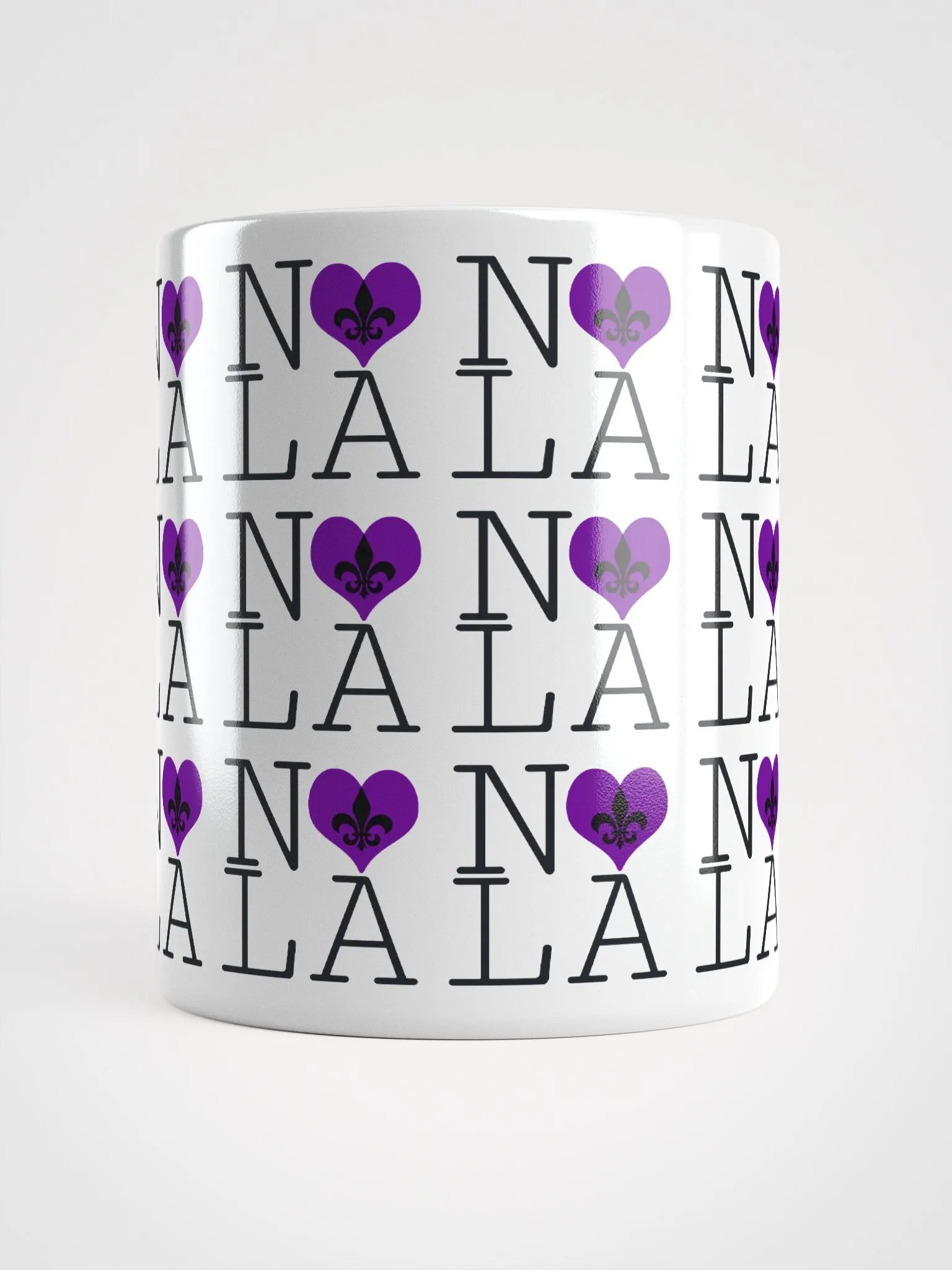 I LOVE NOLA **LEGACY MUG** (PURPLE HEART FULL INFINITY) product image (14)
