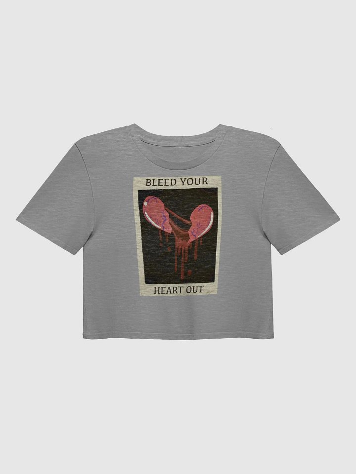 Bleed Your Heart Out Crop Top Front Only (Traditional) product image (1)