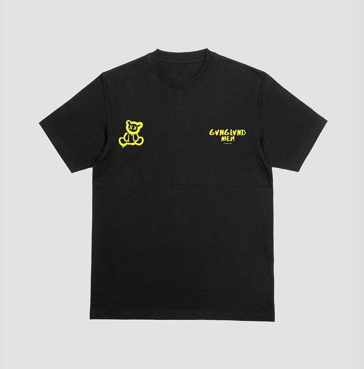 Gvnglvnd bear tee (black/yellow) product image (1)