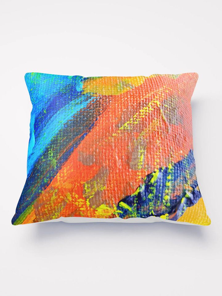 Boldly Blue, Orange & Yellow Decor Throw Pillow product image (2)