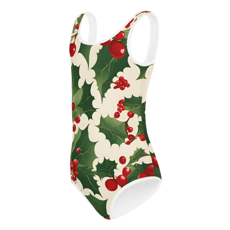 Festive Holly Kids Swimsuit product image (7)