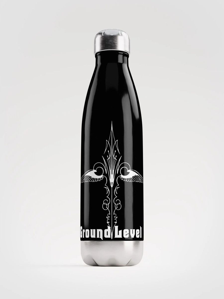 Blk with White Stainless Steel Water Bottle product image (1)