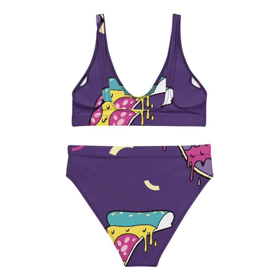 Whimsical Pizza Party High Waisted Bikini Set product image (2)