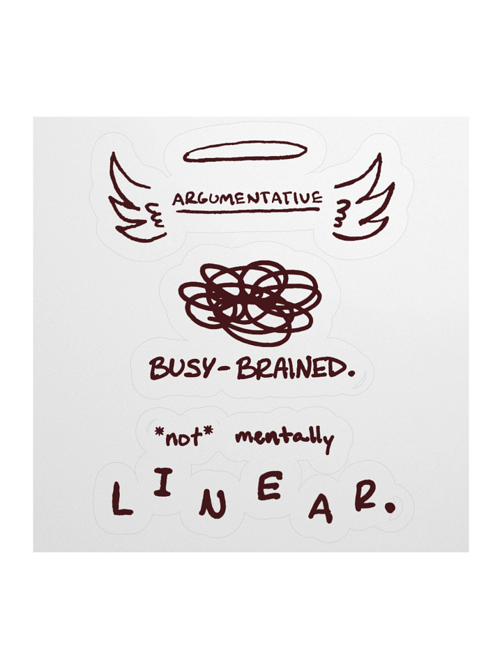 maroon sticker pack #1 product image (3)
