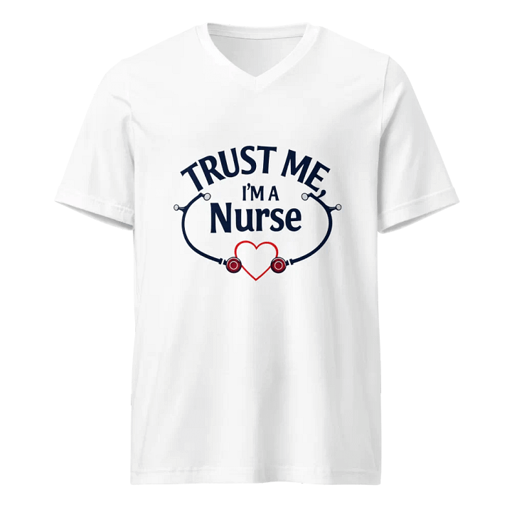 Heartbeat Nurse V-Neck Tee product image (1)