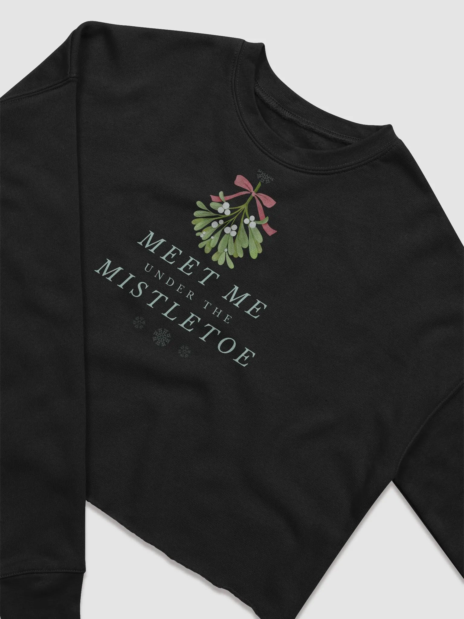 Mistletoe Christmas Magic Crop Sweatshirt 🎄 product image (3)
