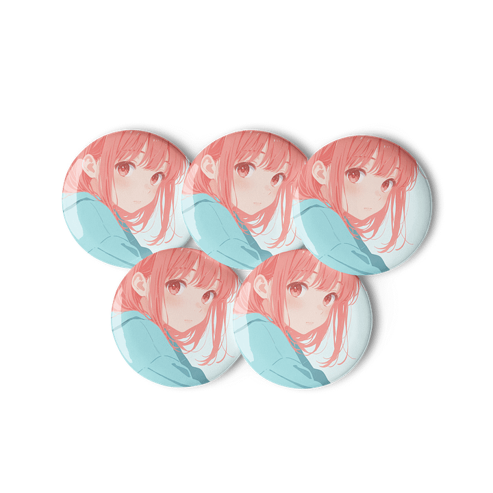 Pastel Anime Pin Buttons Set product image (3)