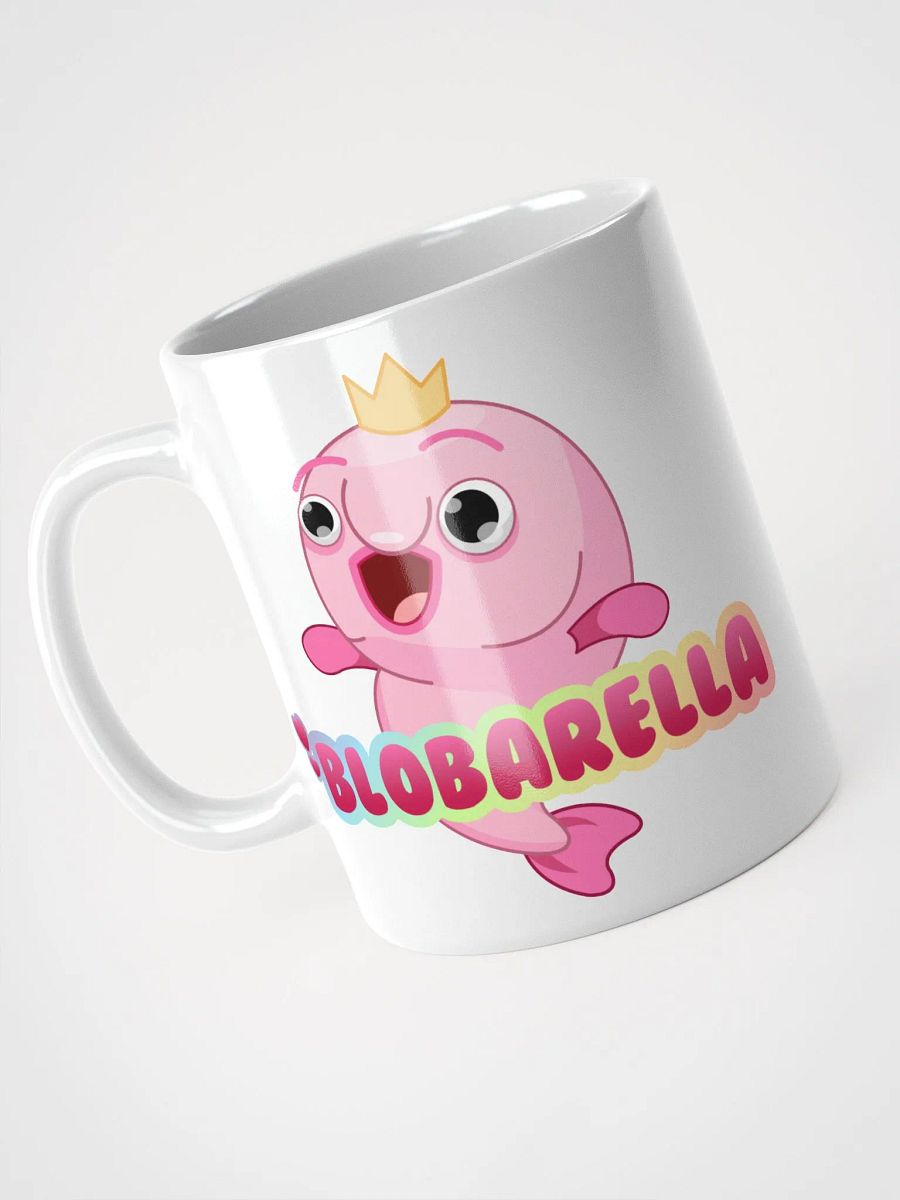 Blobarella White Logo Mug product image (5)