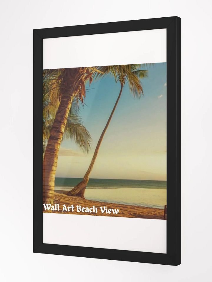 Wall Art Beach View Framed High-Quality Matte Poster (in) product image (8)