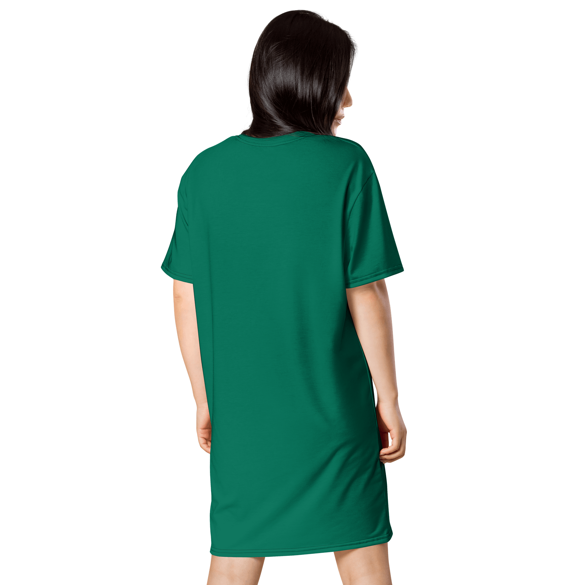 Oversized T-Shirt Dress - Lush Tropical Rain Forest, Sizes 2XS-6XL product image (2)