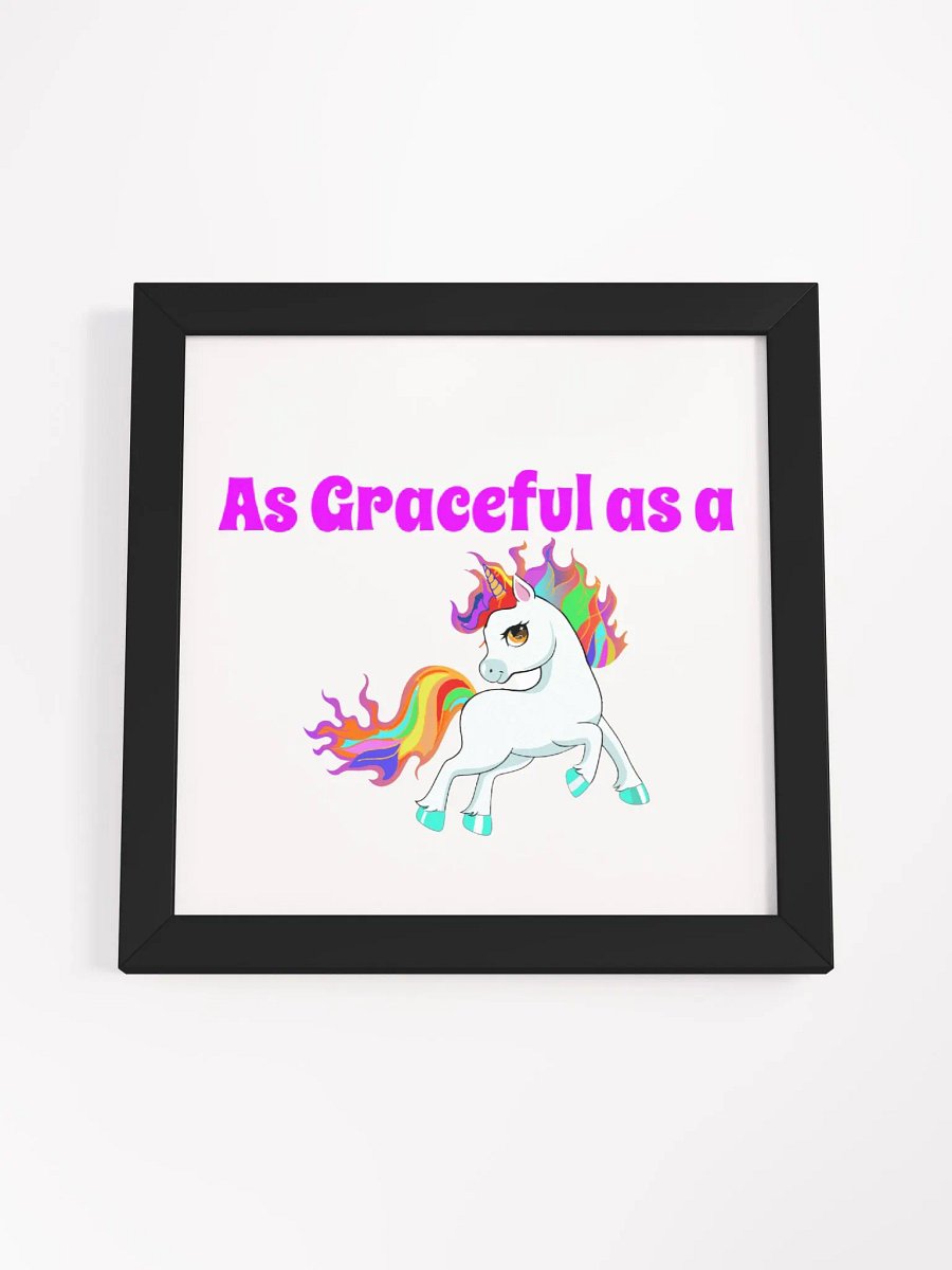 As Graceful as a Unicorn wall framed art product image (4)