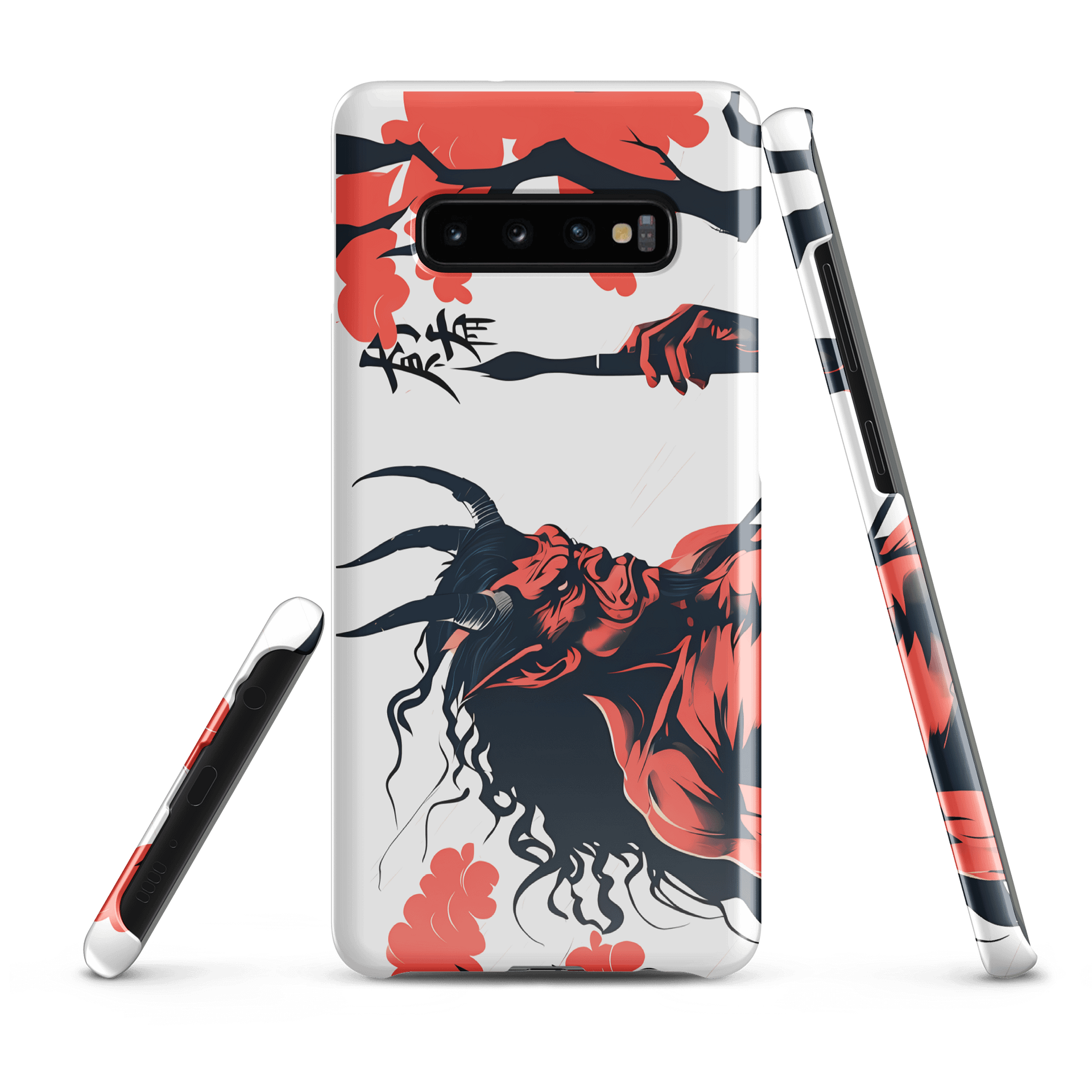 Fiery Oni Demon Art - Bold Japanese Folklore Design Of Samsung Snap Phone Case product image (3)