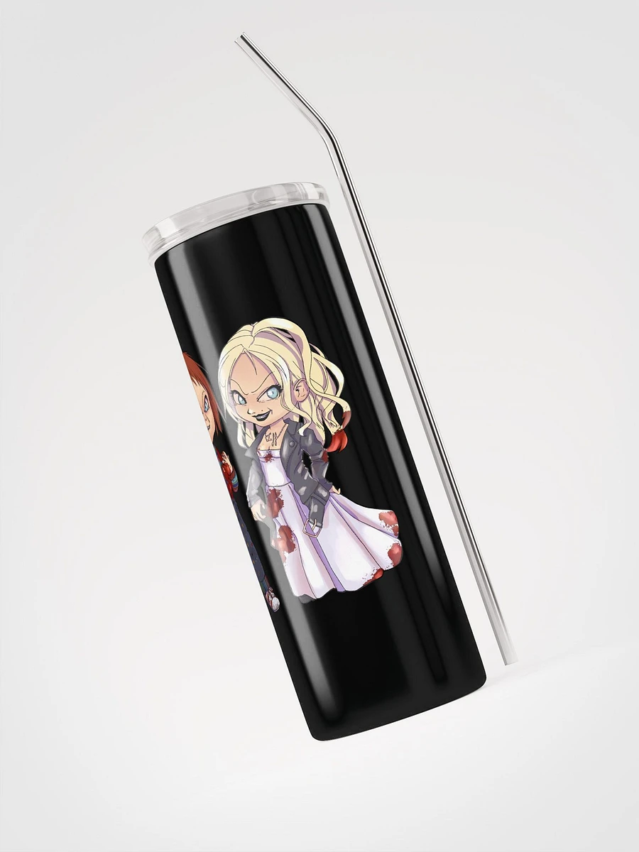 Chucky and Tiffany Tumbler w/ Metal Straw product image (5)