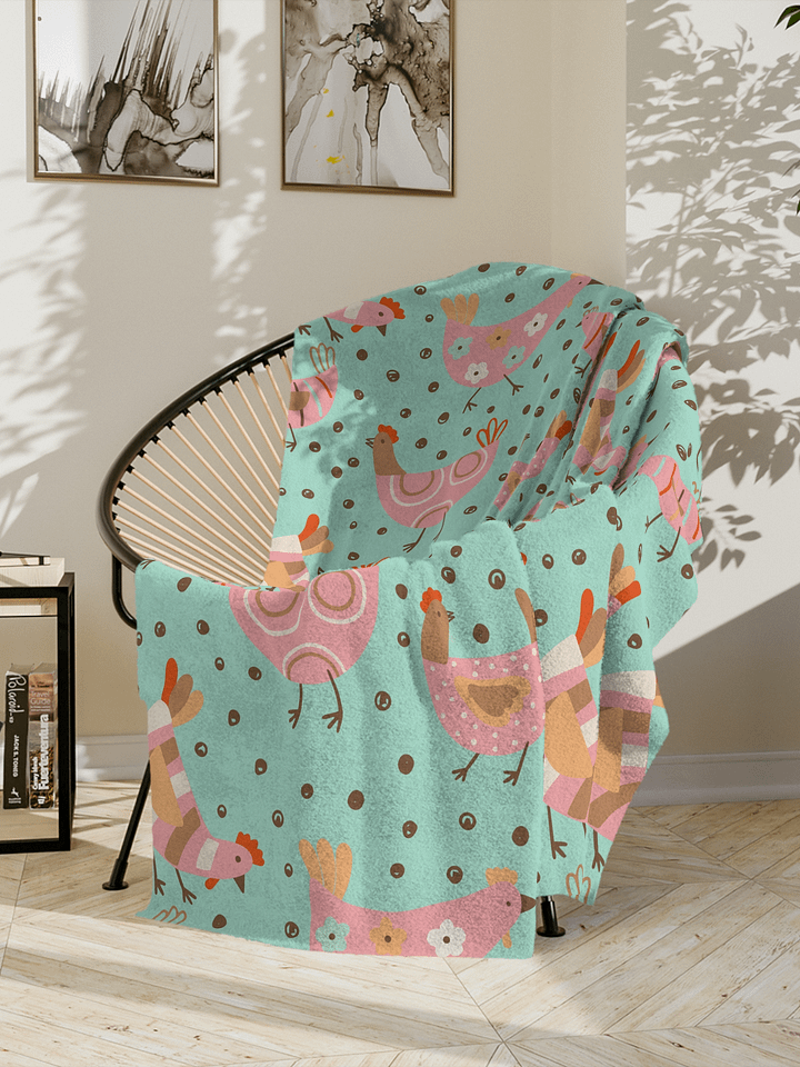 Pastel Chicken Blanket - Mint & Pink product image (1)