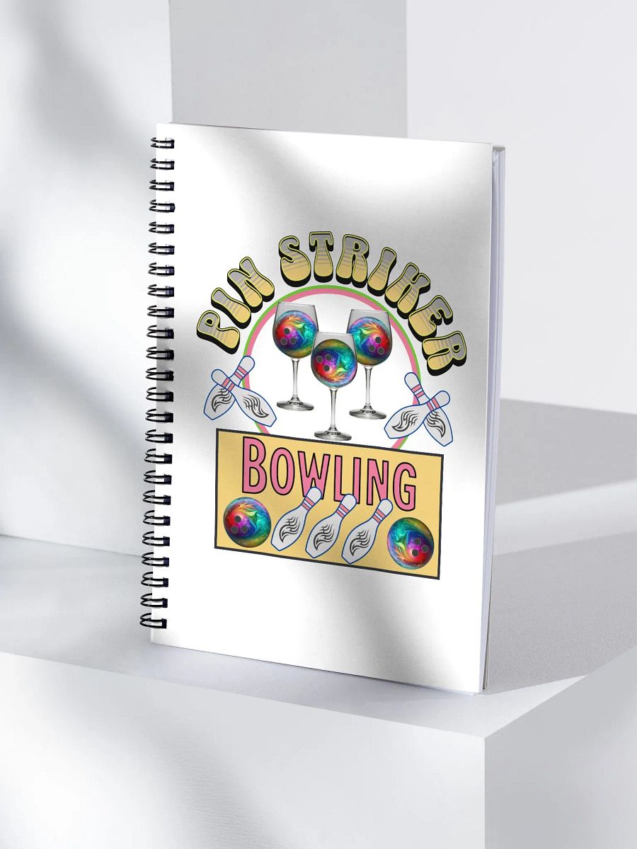 Pin Striker Bowling Spiral Notebook product image (3)