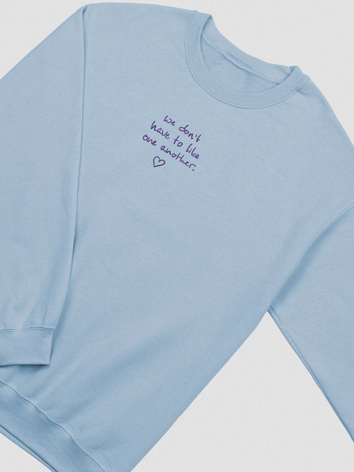 ONE ANOTHER (purple) embroidered crewneck product image (1)